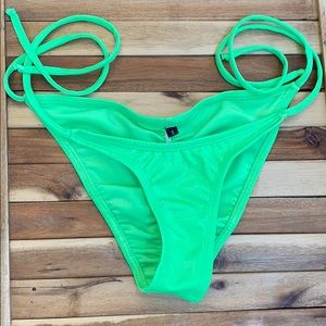 Neon green tide side Bikini bottom